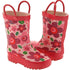 Pluie Pluie Toddler Little Girls Pink Flower Rain Boots 5-2 - SophiasStyle.com